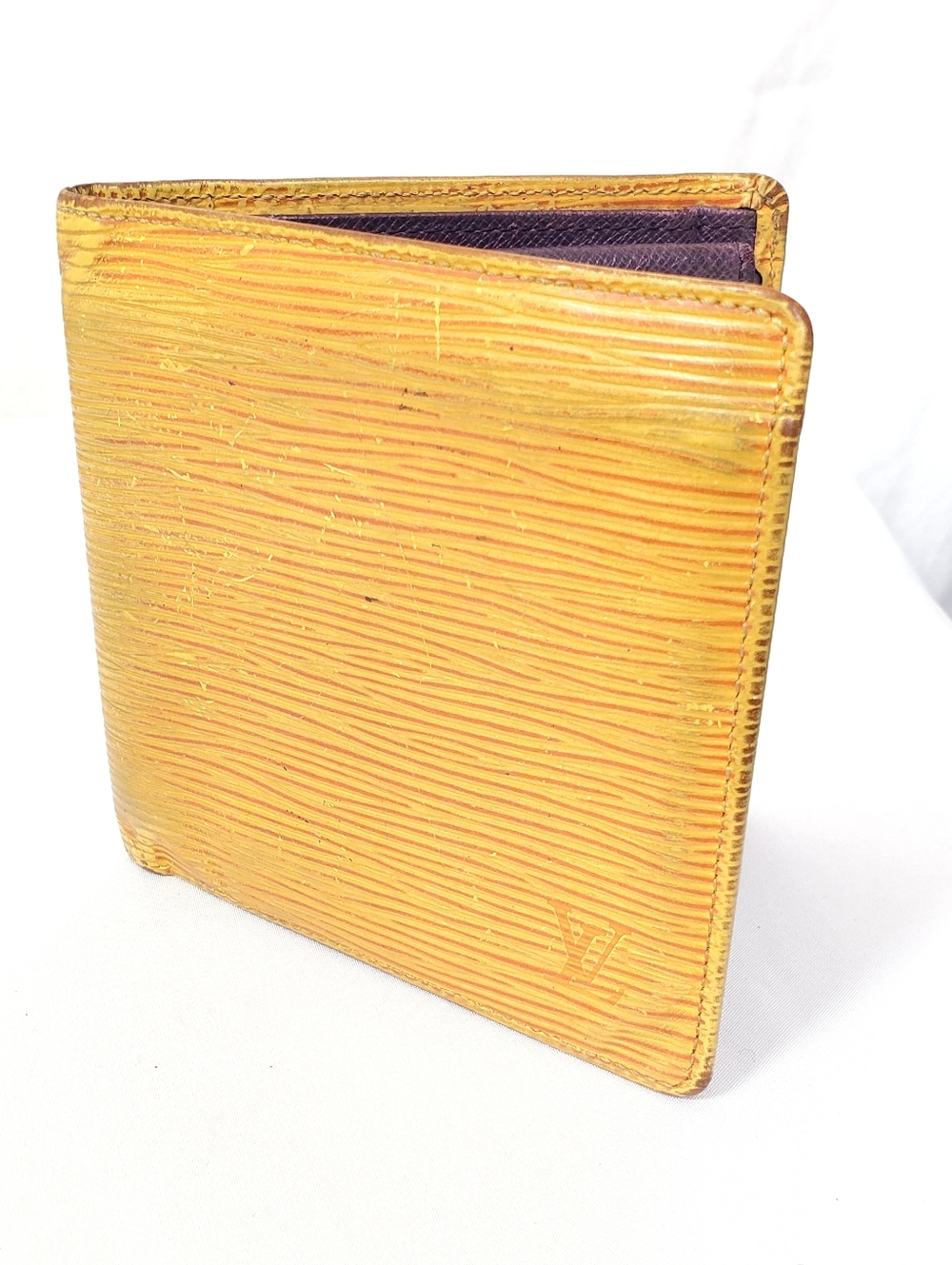 Louis Vuitton Yellow Epi Leather Bifold Wallet